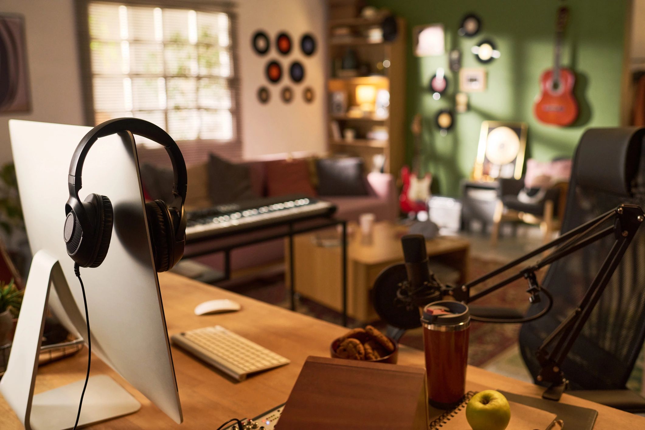Home Podcast Studio Setup Supporting Remote Content Creation