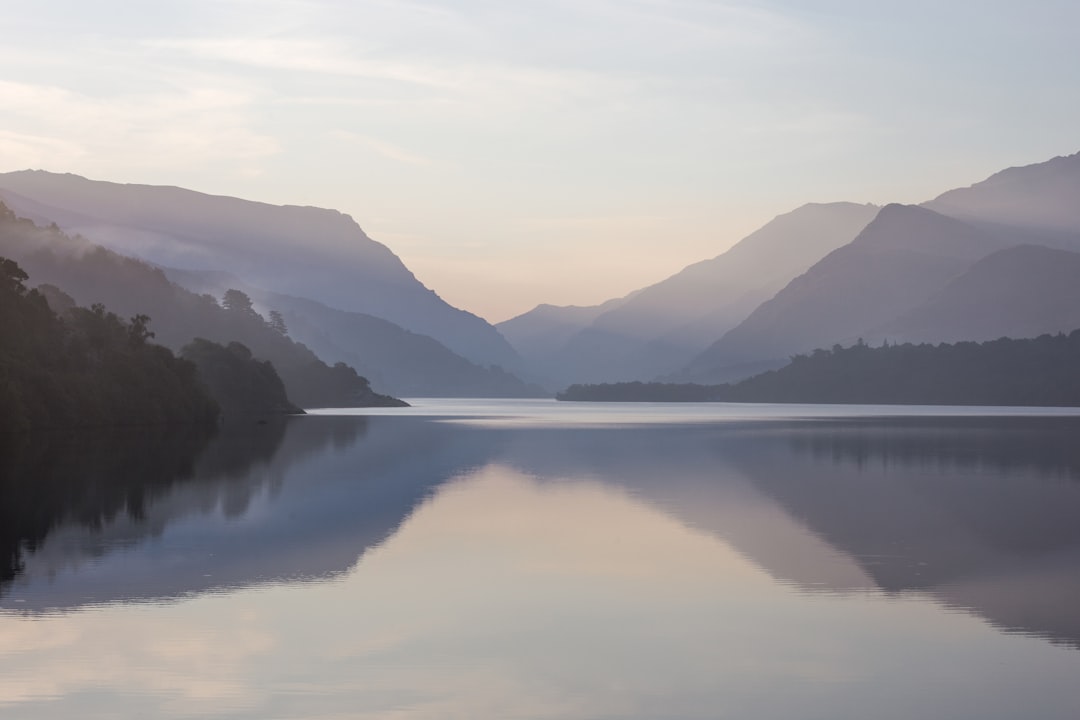 A calm lake and mountains representing peace during anxiety and fear