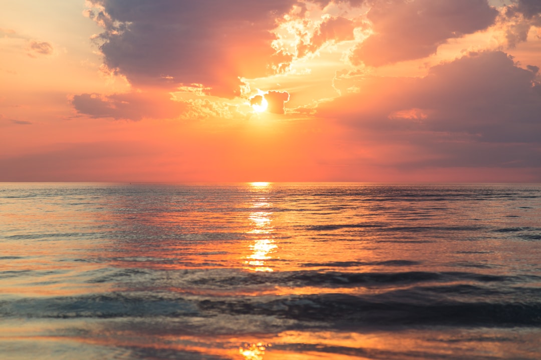 A calm golden sunset representing hope during depression and low mood